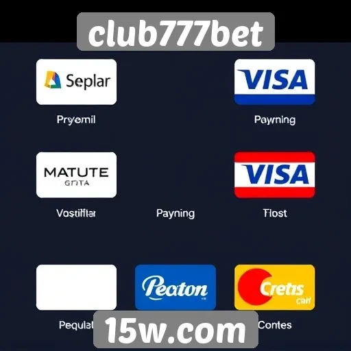 Métodos de pagamento aceitos no club777bet